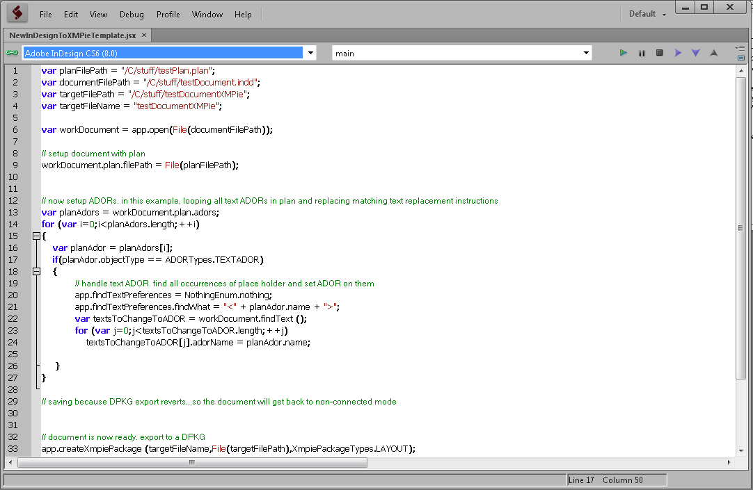 0049 XMPie Scripting Plugin